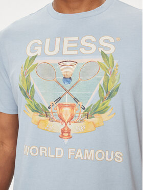 Guess T-shirt M4GI60 K9RM1 Svijetloplava Regular Fit