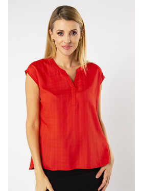 QUIOSQUE QUIOSQUE Bluzka READY SHIRT Czerwony Regular Fit