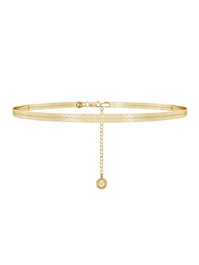 Giorre Giorre Choker 6968_26718 Żółte złocenie