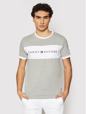 Tommy Hilfiger Tommy Hilfiger T-Shirt Logo Flag UM0UM01170 Γκρι Regular Fit