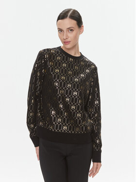 Elisabetta Franchi Elisabetta Franchi Mikina MD-012-37E2-V240 Černá Regular Fit