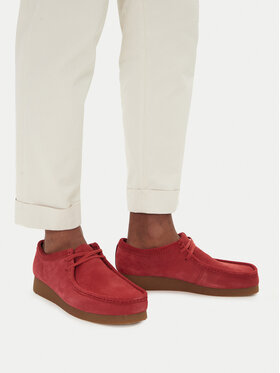 Clarks Clarks Poltopánky Wallabee  26180921 Červená
