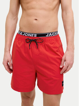 Jack&Jones Jack&Jones Szorty kąpielowe Maui 12272949 Czerwony Regular Fit