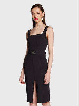 Elisabetta Franchi Elisabetta Franchi Robe de cocktail AB-336-31E2-V390 Noir Slim Fit