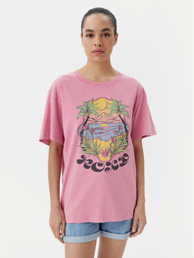 Roxy Roxy Тишърт ERJZT05905 Розов Oversize