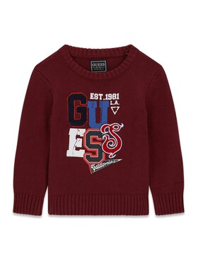Guess Kids Guess Kids Bluza 183057 Czerwony Classic Fit