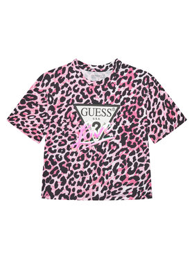 Guess Guess T-Shirt J5YI07 K6YW4 Růžová Regular Fit