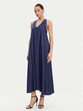 Fracomina Fracomina Sukienka letnia FS25SD3005W64101 Granatowy Relaxed Fit