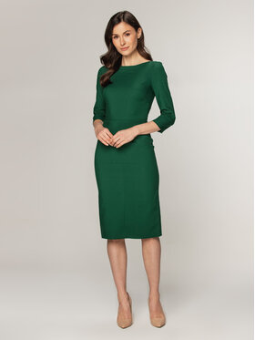 Willsoor Willsoor Sukienka codzienna 67212/10 Zielony Close Fit