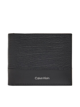 Calvin Klein Calvin Klein Vīriešu maks Subtle Mix Bifold 5Cc W/Coin K50K512858 Melns