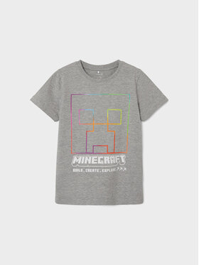 NAME IT NAME IT T-shirt MINECRAFT Jinko 13225990 Gris Regular Fit