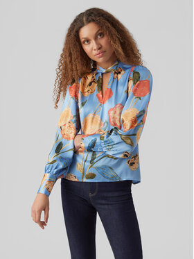 Vero Moda Vero Moda Bluzka Renee 10282217 Niebieski Standard Fit