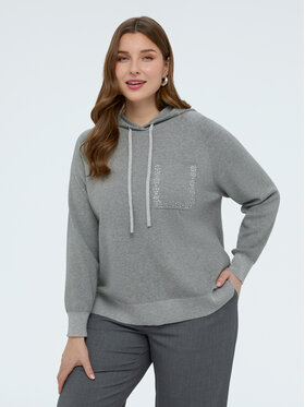 Fiorella Rubino Fiorella Rubino Sweter M099L008373N013 Szary A-Line Fit