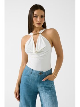 Guess Guess Top 183535 Beżowy Classic Fit