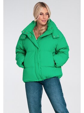 FIGL FIGL Vatovaná bunda M1229 Zelená Regular Fit