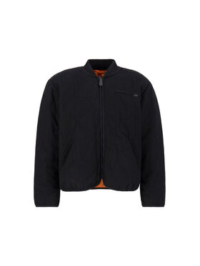 Alpha Industries Alpha Industries Kurtka bomber Quilted Liner Wool Outdoor Jacket Czarny Regular Fit