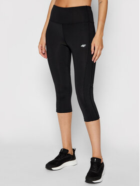4F 4F Spodnie capri NOSH4-SPDF002 Czarny Slim Fit