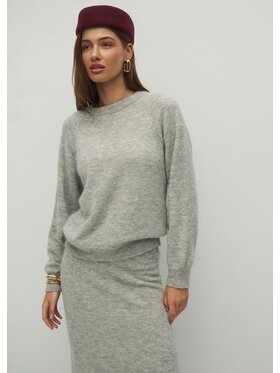 Le Collet Le Collet Sweter AVILA Szary Oversize