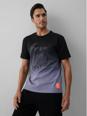 4F 4F T-Shirt FOB SUMMER Czarny Regular Fit