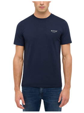 Mustang Mustang T-Shirt Style Austin Granatowy Regular Fit