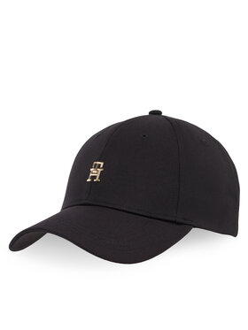 Tommy Hilfiger Tommy Hilfiger Шапка с козирка Elevated Chic Cap AW0AW17128 Черен