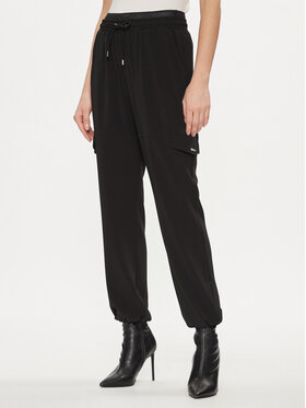Liu Jo Liu Jo Pantaloni din material TA4059 T3784 Negru Relaxed Fit
