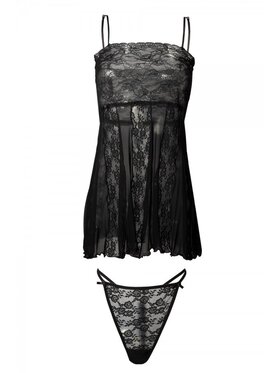 DKaren Lingerie DKaren Lingerie Komplet bielizny Ada Czarny Classic Fit