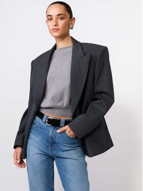La Mania La Mania Marynarka CHELSEA Szary Basic Fit