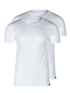 Skiny Skiny Súprava tričiek 86912 Biela Slim Fit