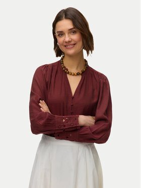 Vero Moda Vero Moda Košeľa Irina 10338396 Bordová Regular Fit