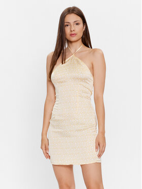 Glamorous Glamorous Poletna obleka CK7010 Rumena Regular Fit