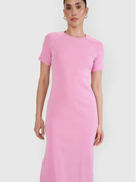 4F 4F Sukienka letnia 4FRSS25TDREF192-54S Różowy Slim Fit