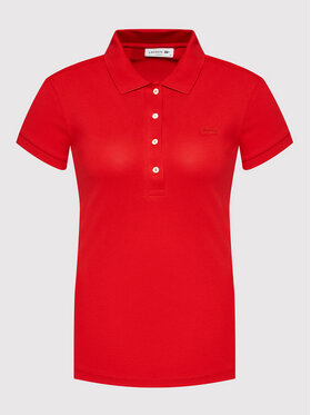 Lacoste Polo Majica PF5462 Rdeča Slim Fit