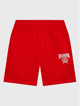 Tommy Hilfiger Tommy Hilfiger Športové kraťasy Varsity KB0KB08067 D Červená Regular Fit