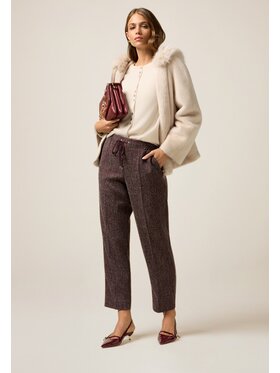 Oltre Oltre Pantaloni di tessuto P00IJ002423N036 Bordeaux Boy Fit