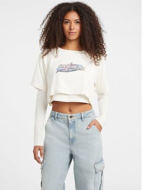 Guess Jeans Guess Jeans T-Shirt 178648 Beżowy Classic Fit