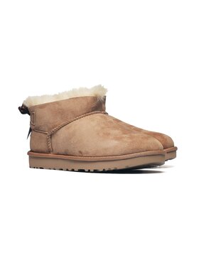 Ugg Ugg Botki Ultra Mini Bailey Bow 1185491-CHE Brązowy