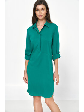 NIFE NIFE Sukienka codzienna S226 Zielony Oversize