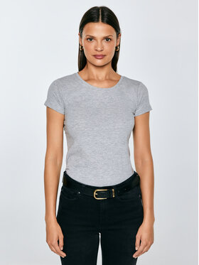 BIG STAR BIG STAR T-Shirt CLASSIC Szary Slim Fit