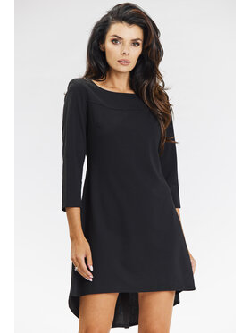 Awama Awama Vestito da giorno A663 Nero Basic Fit
