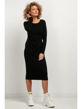 Tessita Tessita Sukienka codzienna T377 Czarny Straight Fit