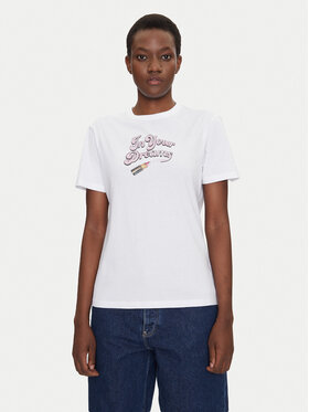 BOSS BOSS T-särk Damacia_5 50540237 Valge Regular Fit