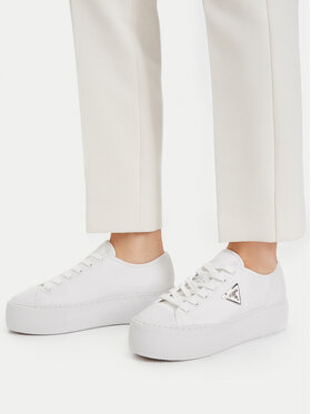 Guess Guess Sneakers aus Stoff FLJJZ3 FAB12 Weiß