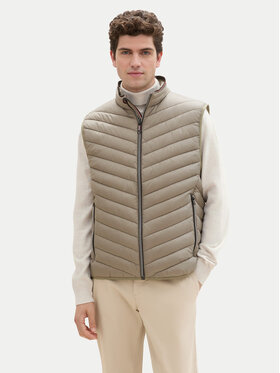 Tom Tailor Tom Tailor Kamizelka 1041310 Zielony Regular Fit