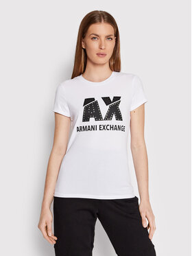 Armani Exchange Armani Exchange T-shirt 8NYT86 Y8C7Z 1000 Bianco Slim Fit
