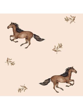 Dekornik Dekornik Tapeta Horses beige Beżowy