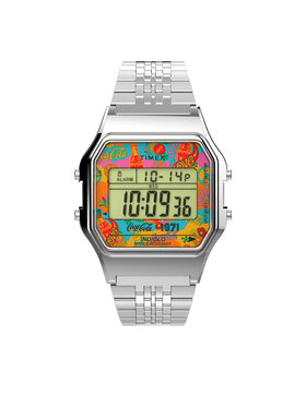 Timex Timex Часовник T80 TW2V25900 Сребрист