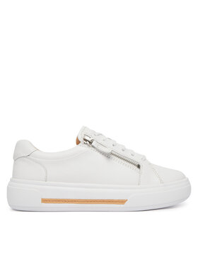Clarks Clarks Sneakersy Hollyrose Zip 26185917 Bílá