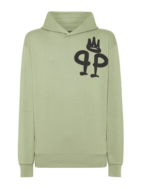 PHILIPP PLEIN PHILIPP PLEIN Mikina 9587 Zelená Regular Fit