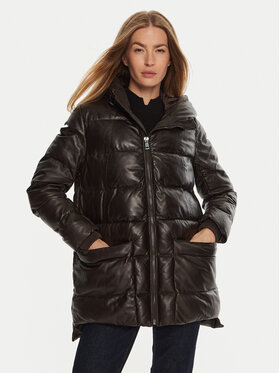 Serge Pariente Serge Pariente Nahkjope Warm Pruun Regular Fit